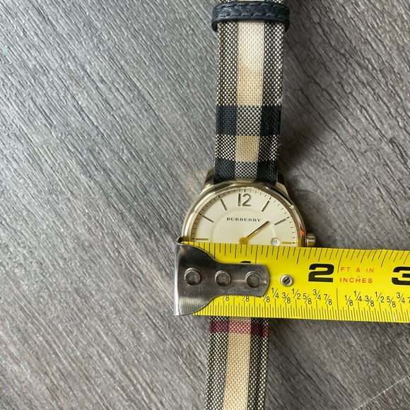 Burberry watch - 1.5 inches diameter of the face.